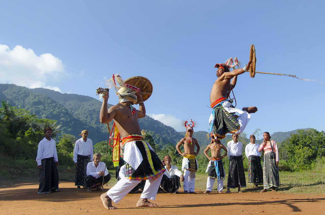 Caci Dance in Manggarai